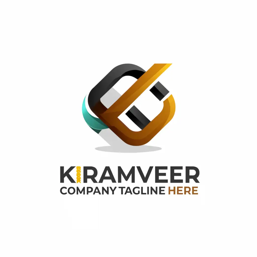 a logo design,with the text "Karamveer", main symbol:KG,Moderate,be used in Internet industry,clear background