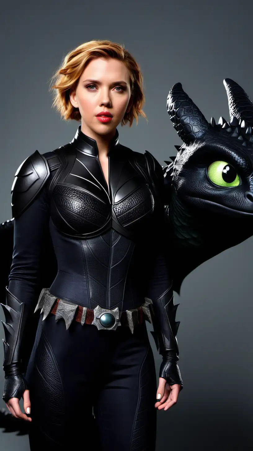 Scarlett Johansson Stunningly Portrays Toothless in Mesmerizing Costume