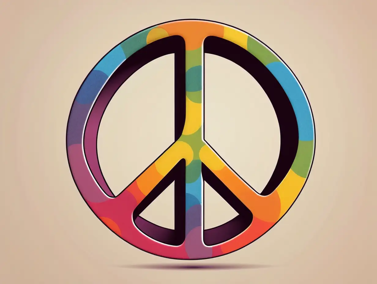 Peace Sign Logo Design for Harmony and Unity