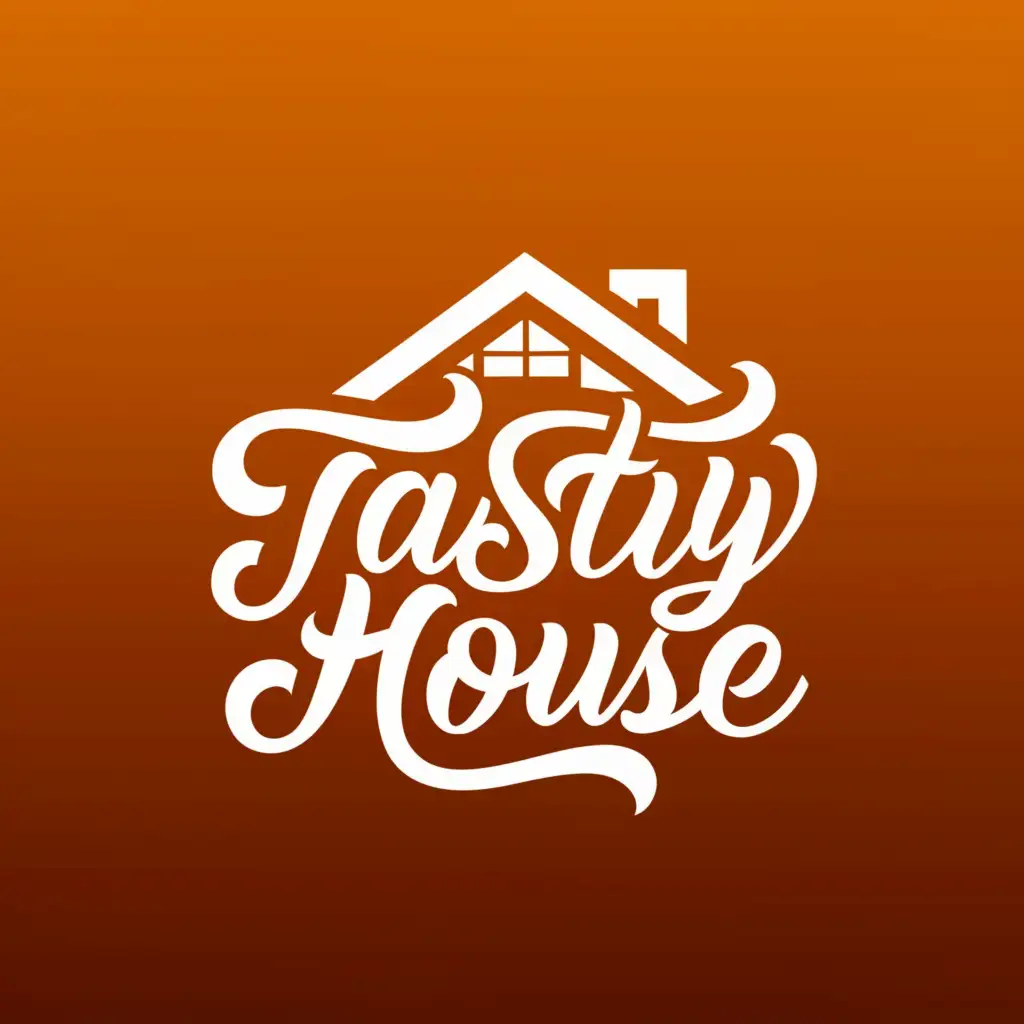 a logo design,with the text 'Tasty House', main symbol:House,complex,be used in Restaurant industry,clear background