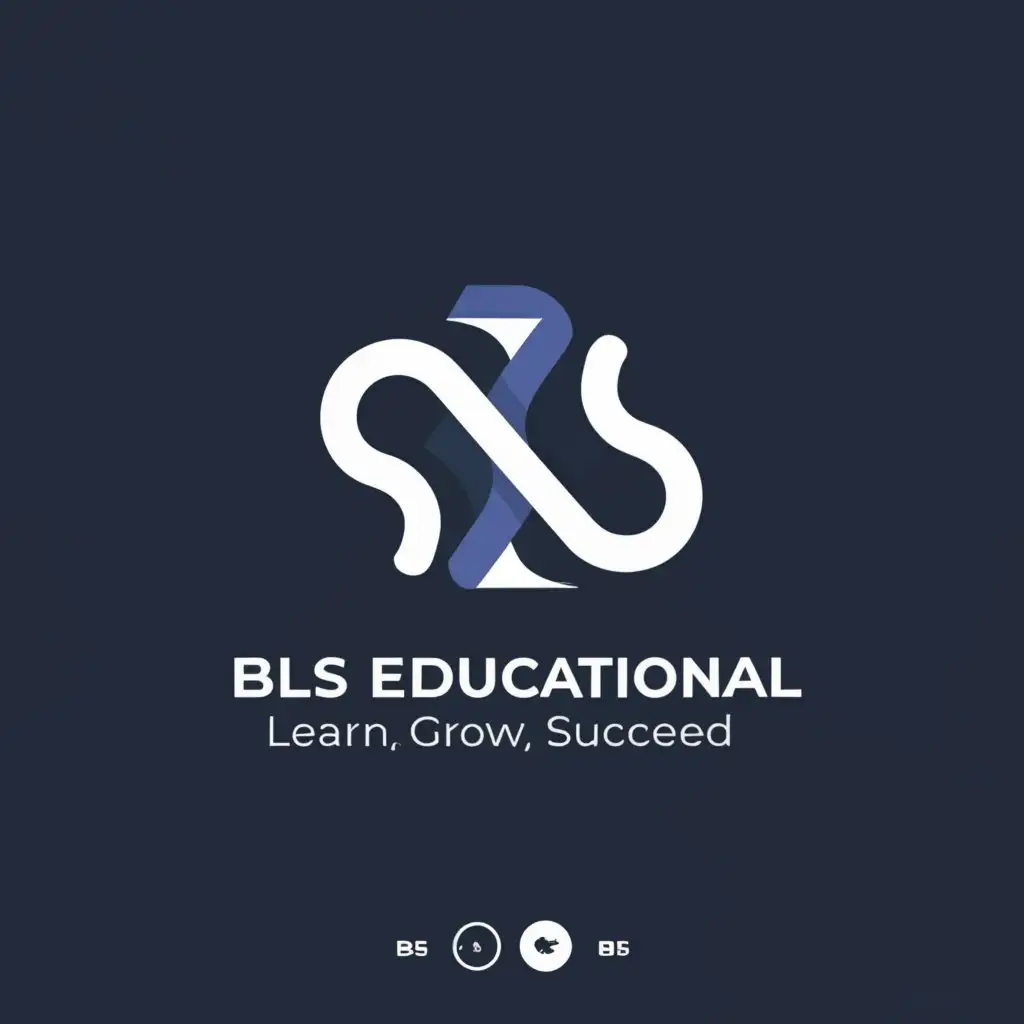 LOGO-Design-For-BLS-Educational-Minimalistic-BLS-Symbol-with-Learn-Grow-Succeed-Motto