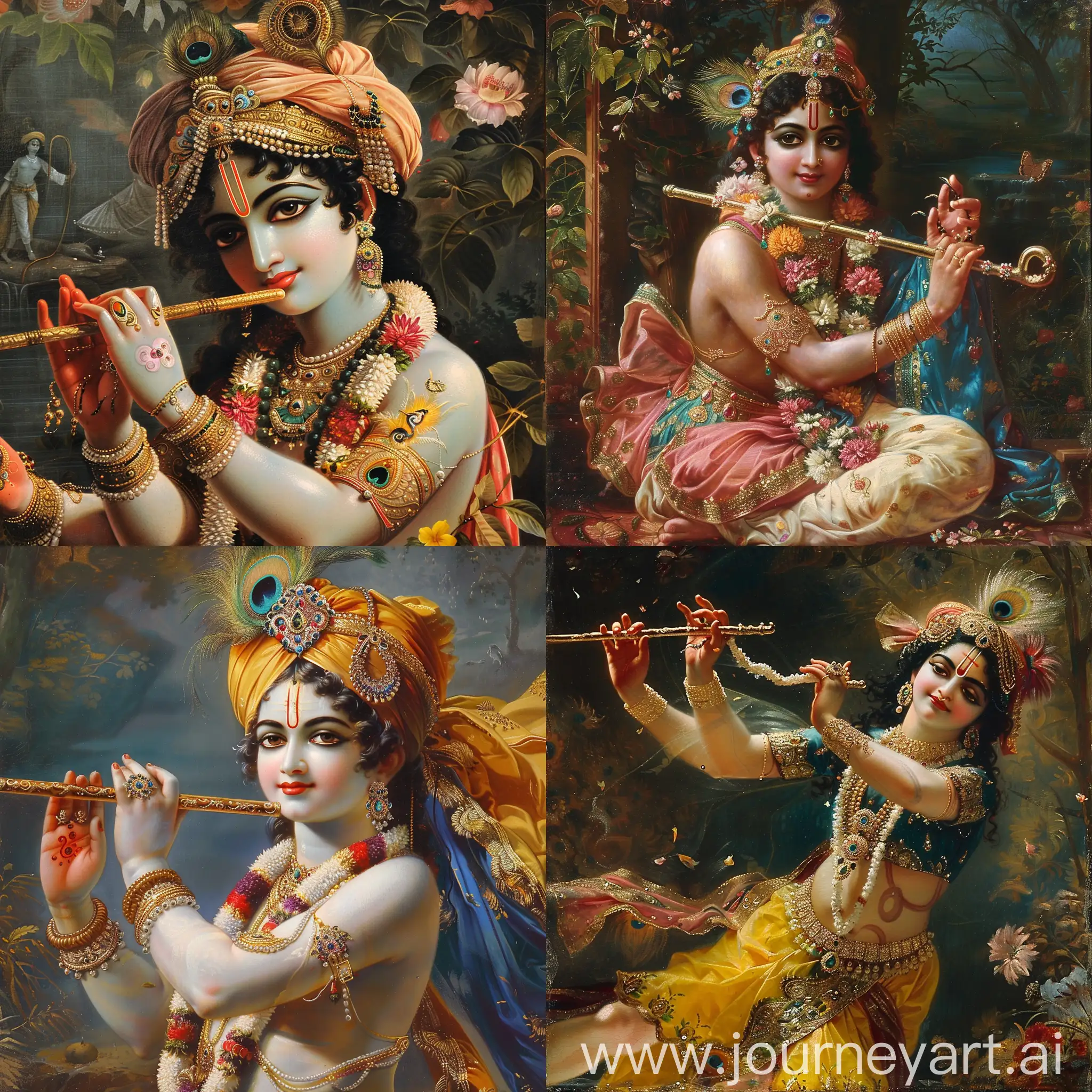 Divine-Lord-Krishna-Statue-in-Vibrant-Colors
