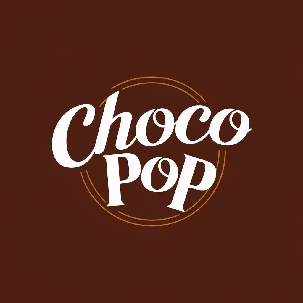 LOGO-Design-For-Choco-Pop-Decadent-Chocolate-Theme-with-Typography-for-the-Restaurant-Industry