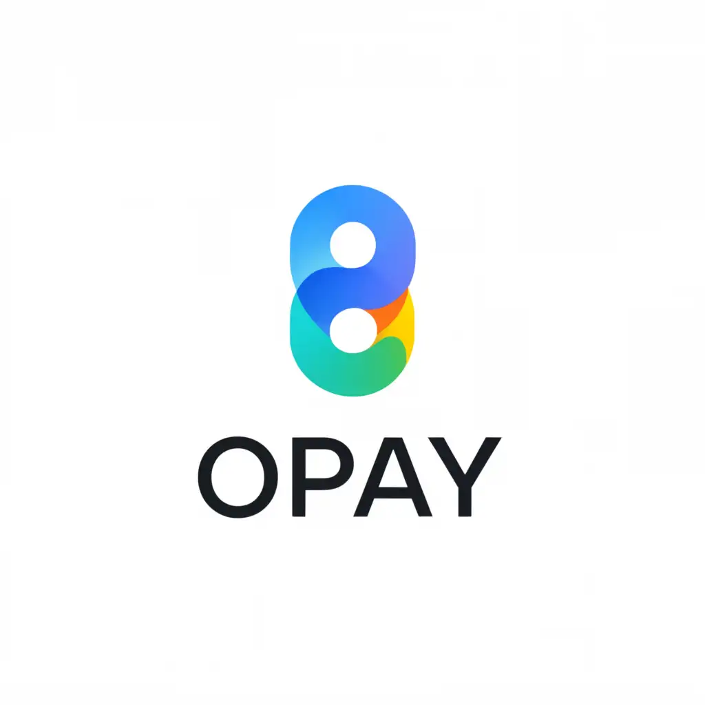 a logo design,with the text "Opay", main symbol:P2P market,Minimalistic,be used in Finance industry,clear background