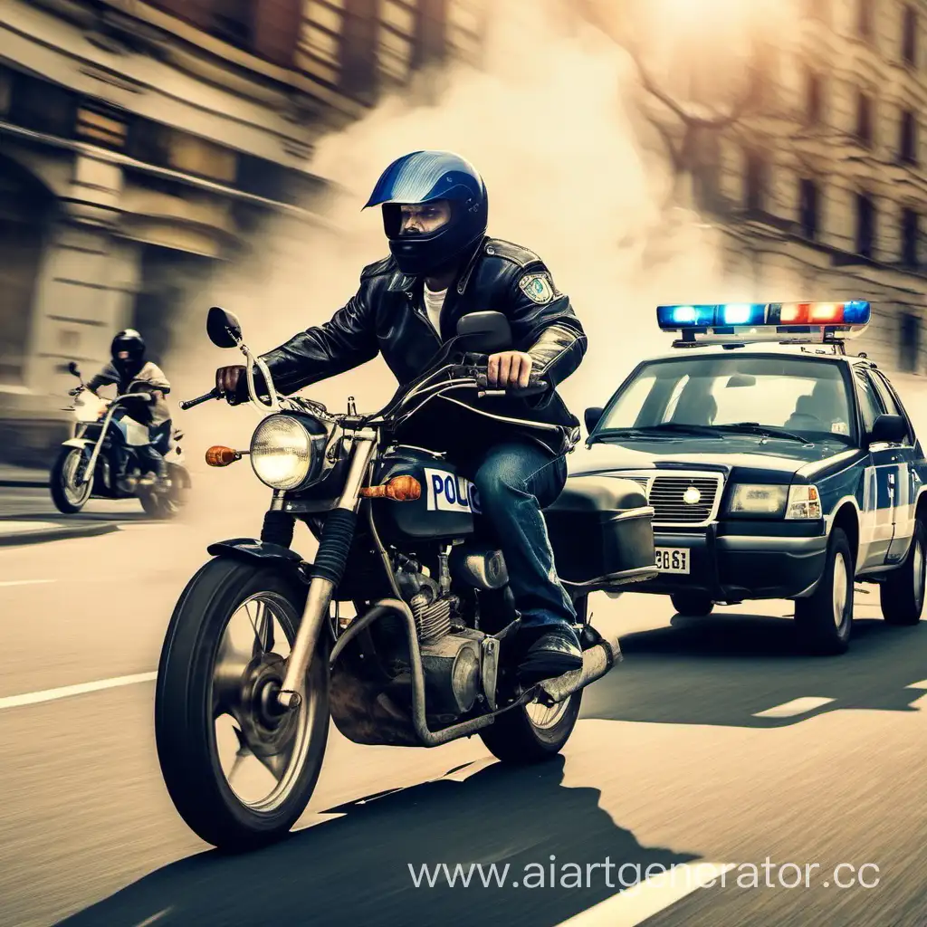 Man-Evading-Police-on-Motorcycle