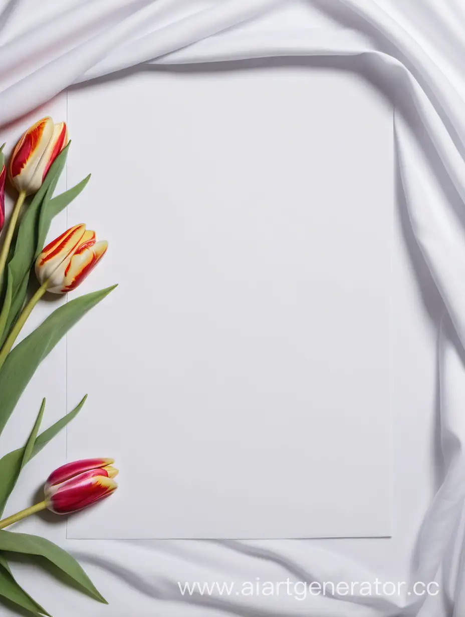 Elegant-White-Sheet-and-Tulips-Arrangement