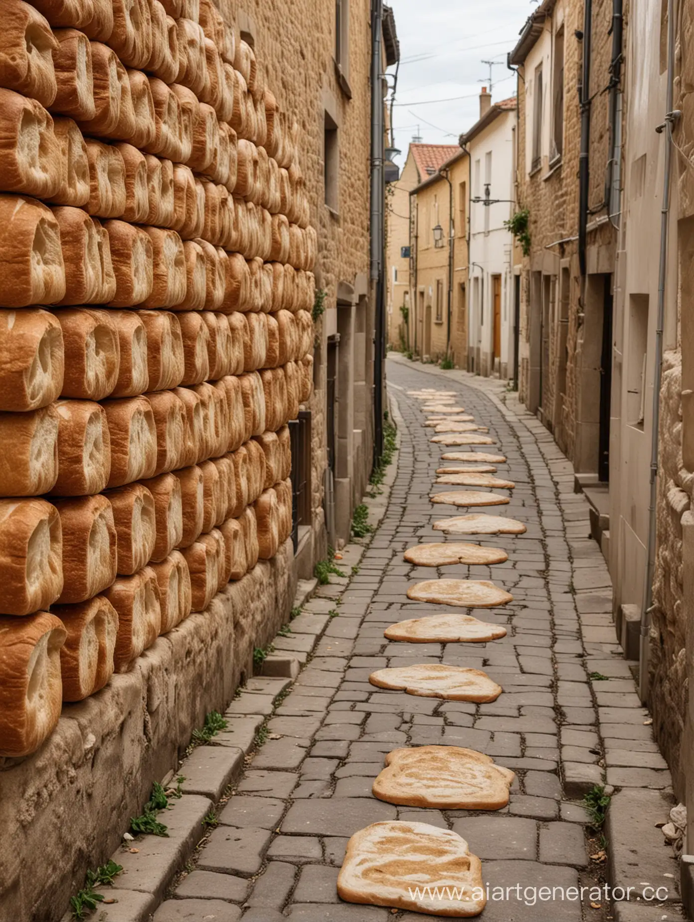 the street where the houses are made of bread