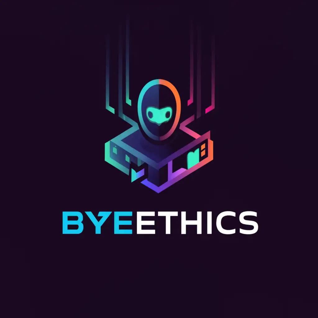 a logo design,with the text "ByteEthics", main symbol:Hacker, hacking,Moderate,be used in Technology industry,clear background