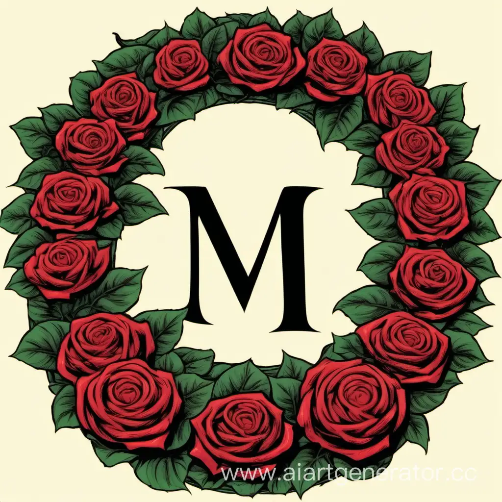 PNG format. 
In the middle is the letter O and in it is the face of the Cheshire cat. Next to the letter O is the letter M and from them comes a manhole of red roses.