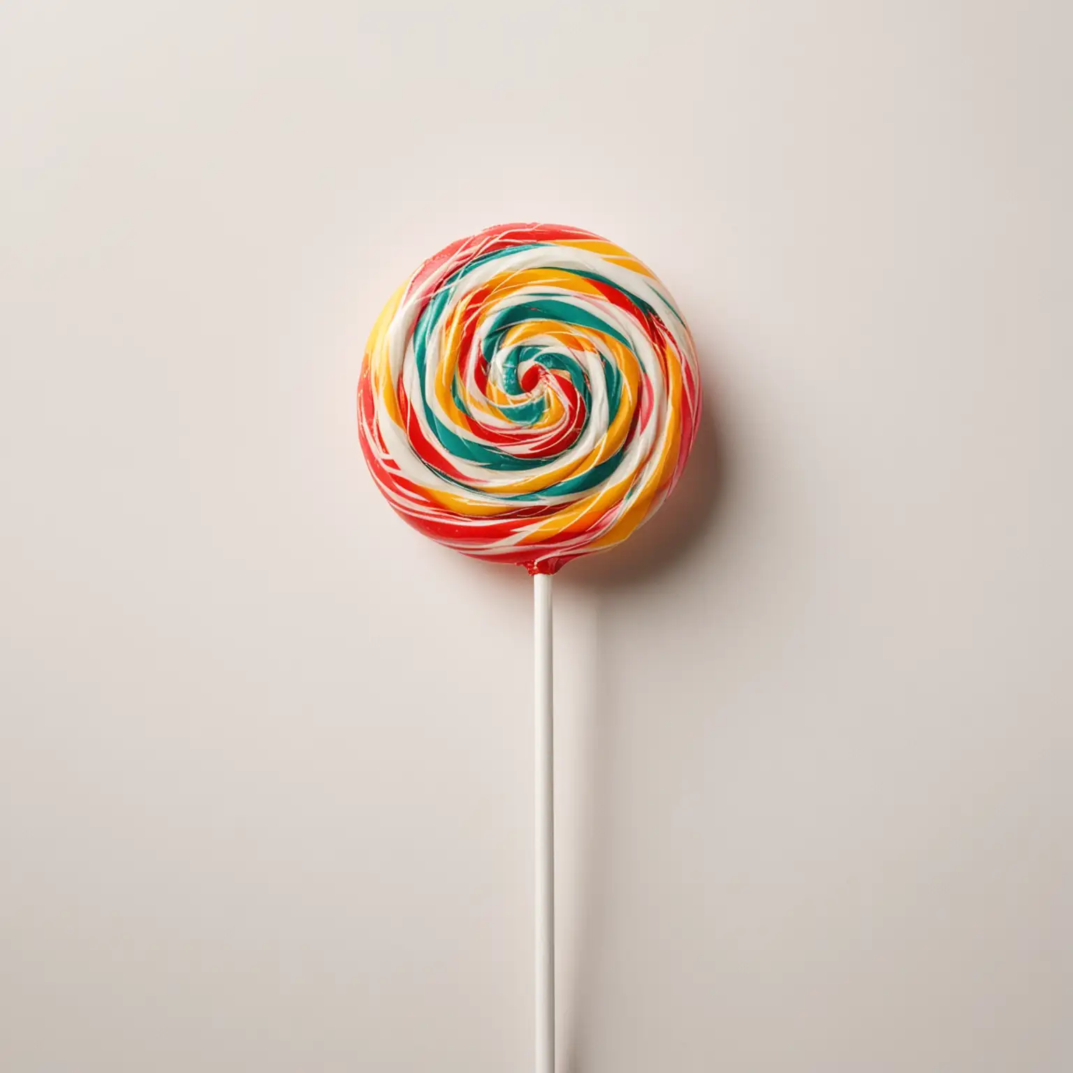 Vintage Lollipop on White Background