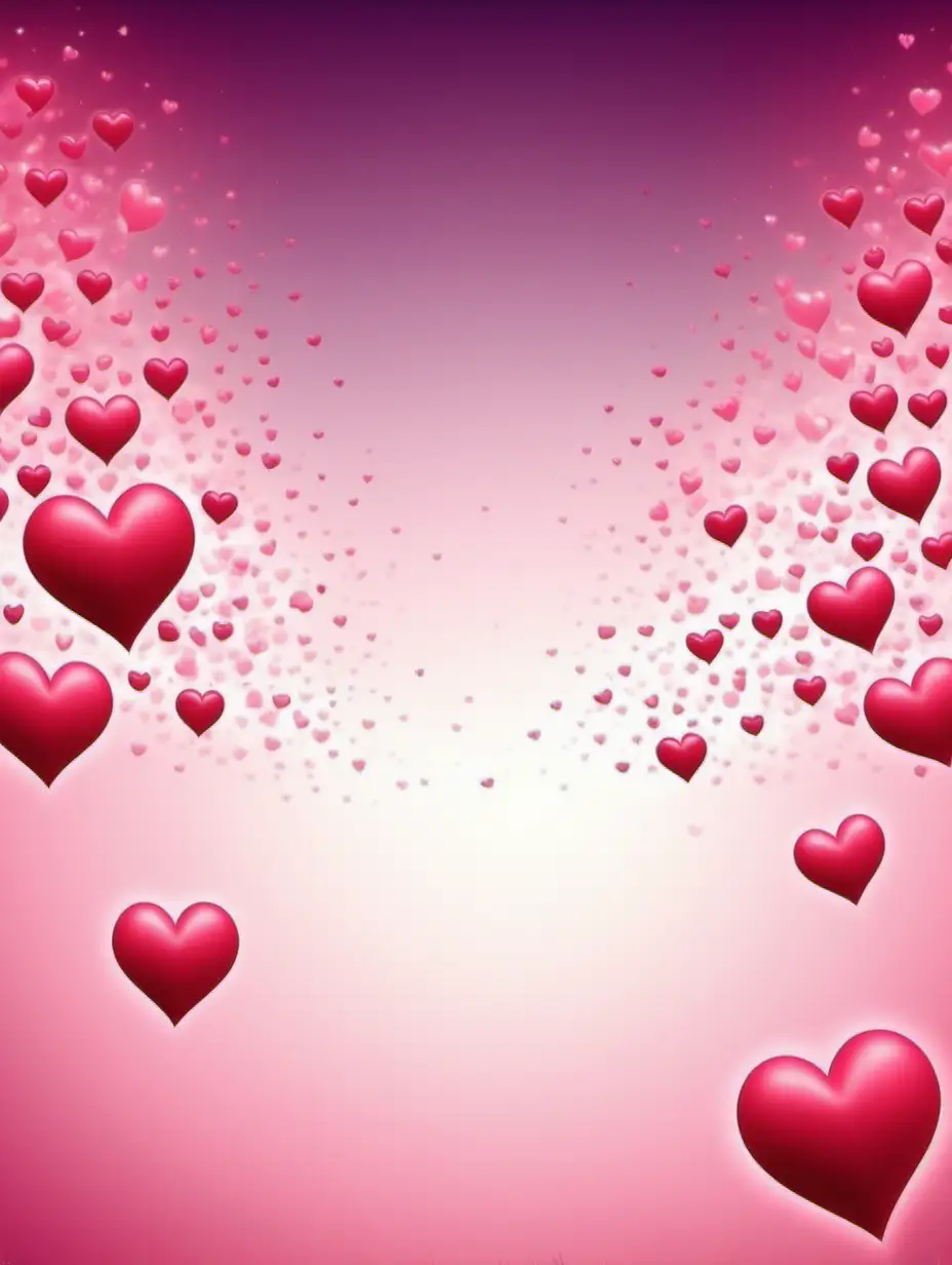 flying hearts background
