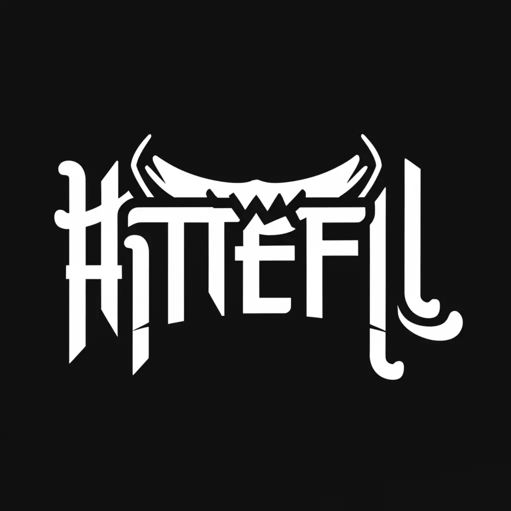 a logo design,with the text "H4teful", main symbol:H4teful,Moderate,clear background
