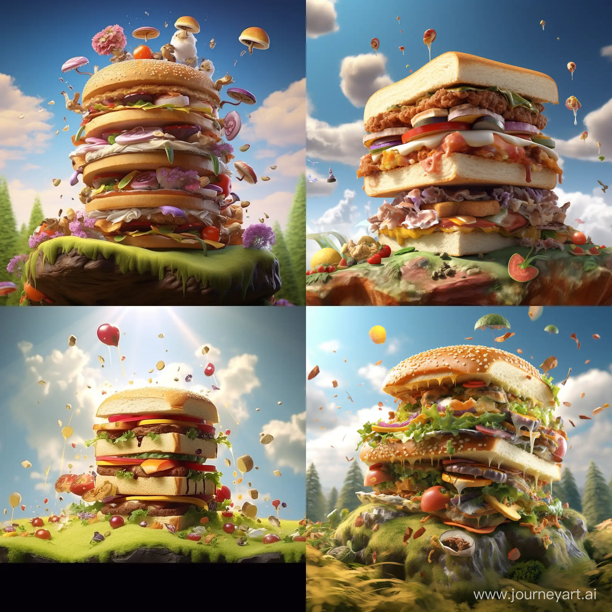 Delicious-Towering-3D-Animation-of-an-Extravagant-Sandwich