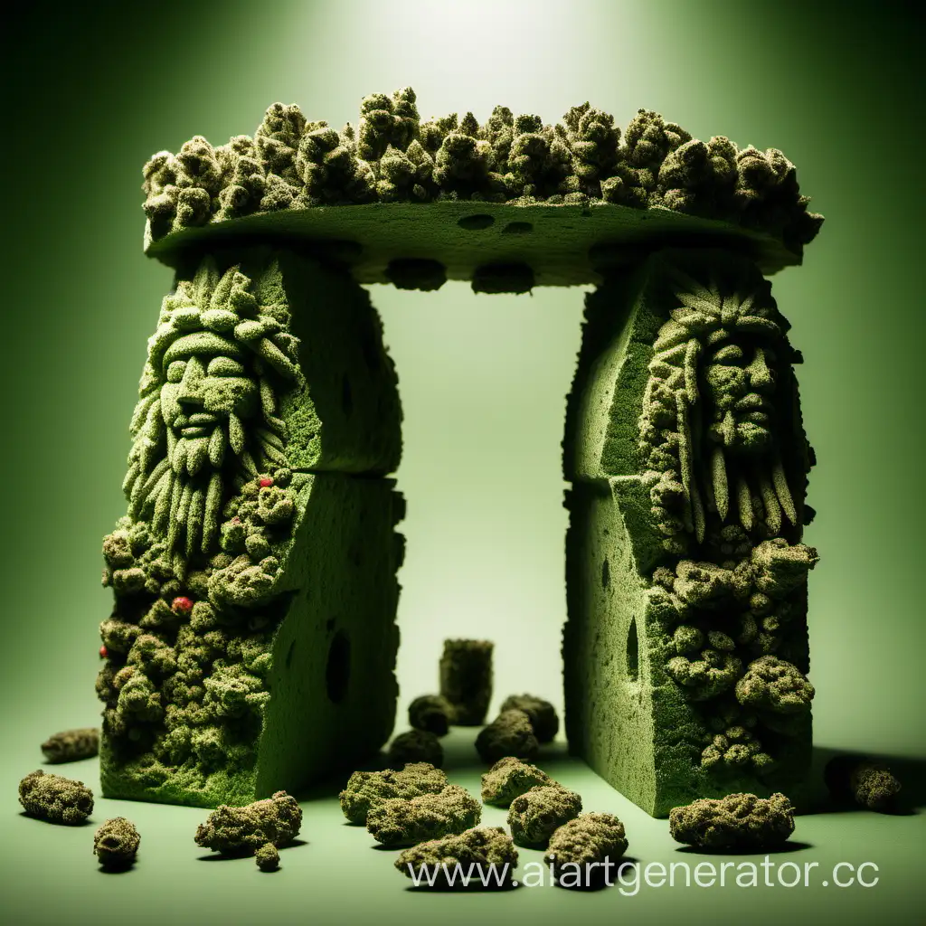 Rasta-Stonehenge-Marijuana-Sculpture