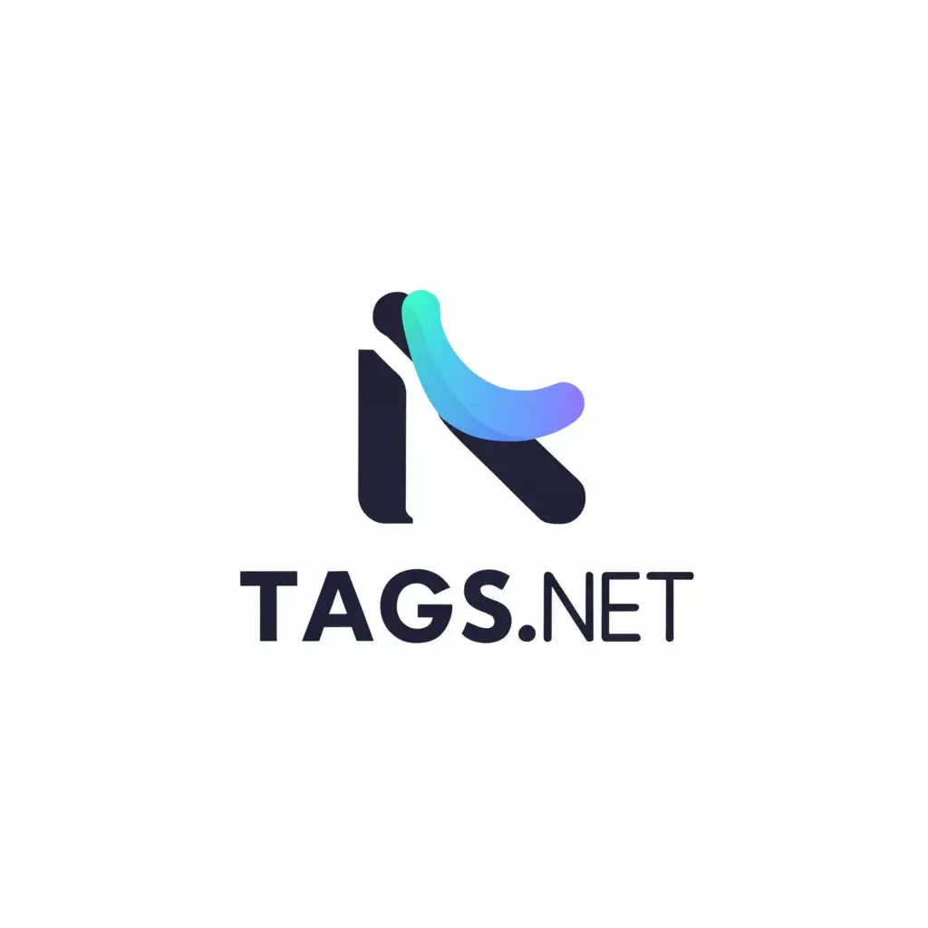 a logo design,with the text "Tags.net", main symbol:T G Info,Minimalistic,be used in Technology industry,clear background