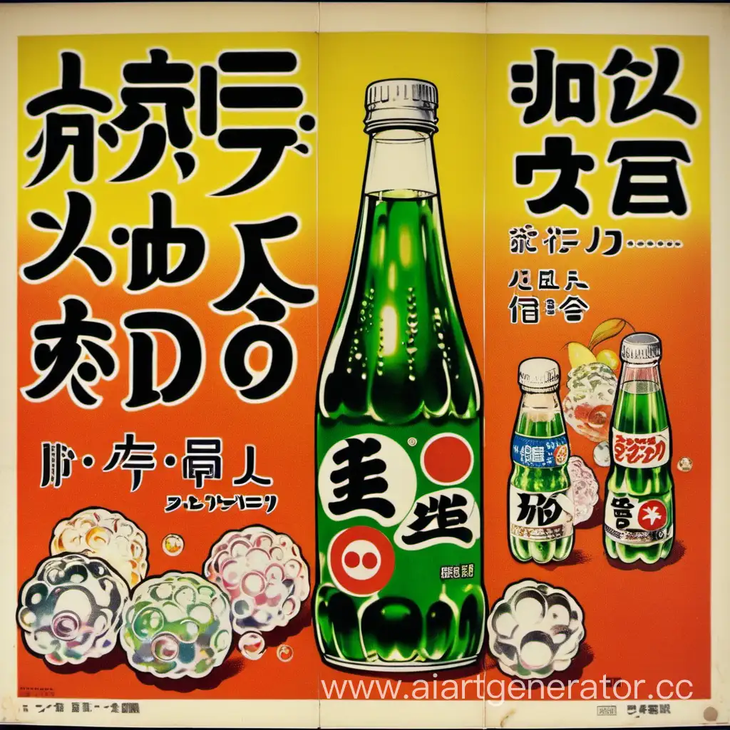 Refreshing-Japanese-Soda-Advertisement-Featuring-Vibrant-Colors-and-Traditional-Elements