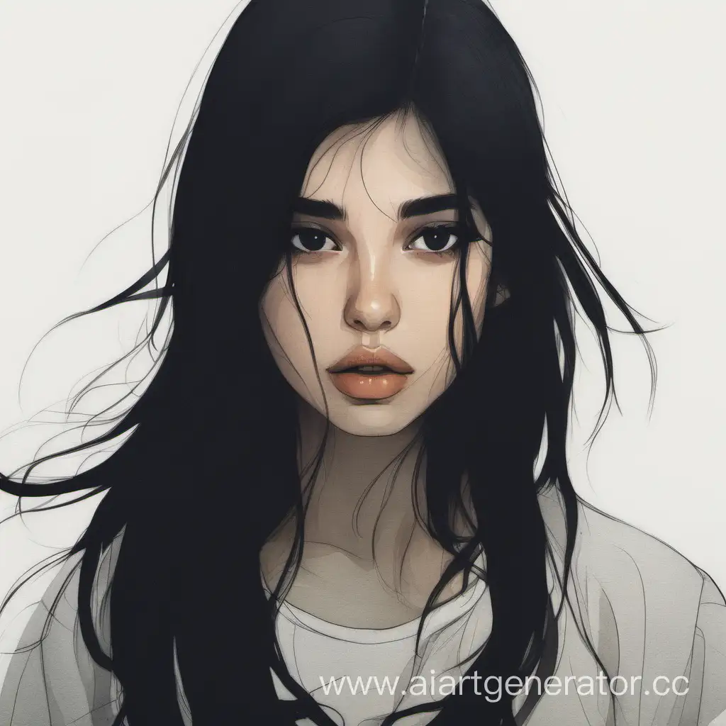 Portrait-of-a-DarkHaired-Girl