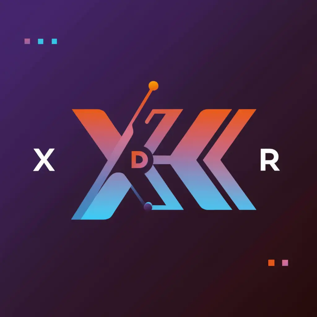 a logo design,with the text "GO  XR ", main symbol:GO XR,complex,be used in Technology industry,clear background