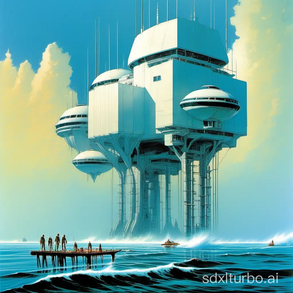 Futuristic-Oceanic-Stilted-Building-Inspired-by-70s-SciFi-Fantasy-Art