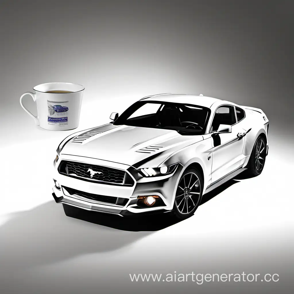 Ford Mustang GT 2015 drinking cup of tea