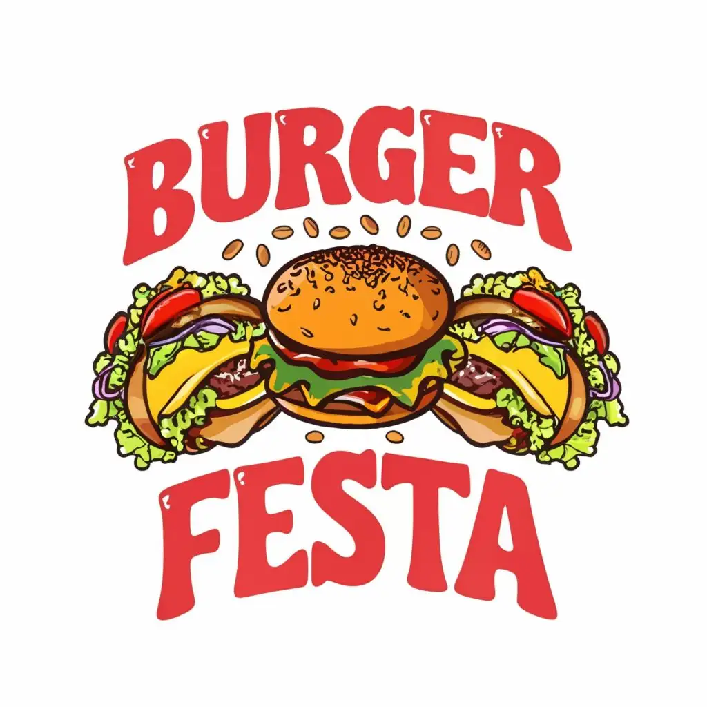 LOGO-Design-For-Burger-Fiesta-Vibrant-and-Delicious-Burgers-and-Tacos