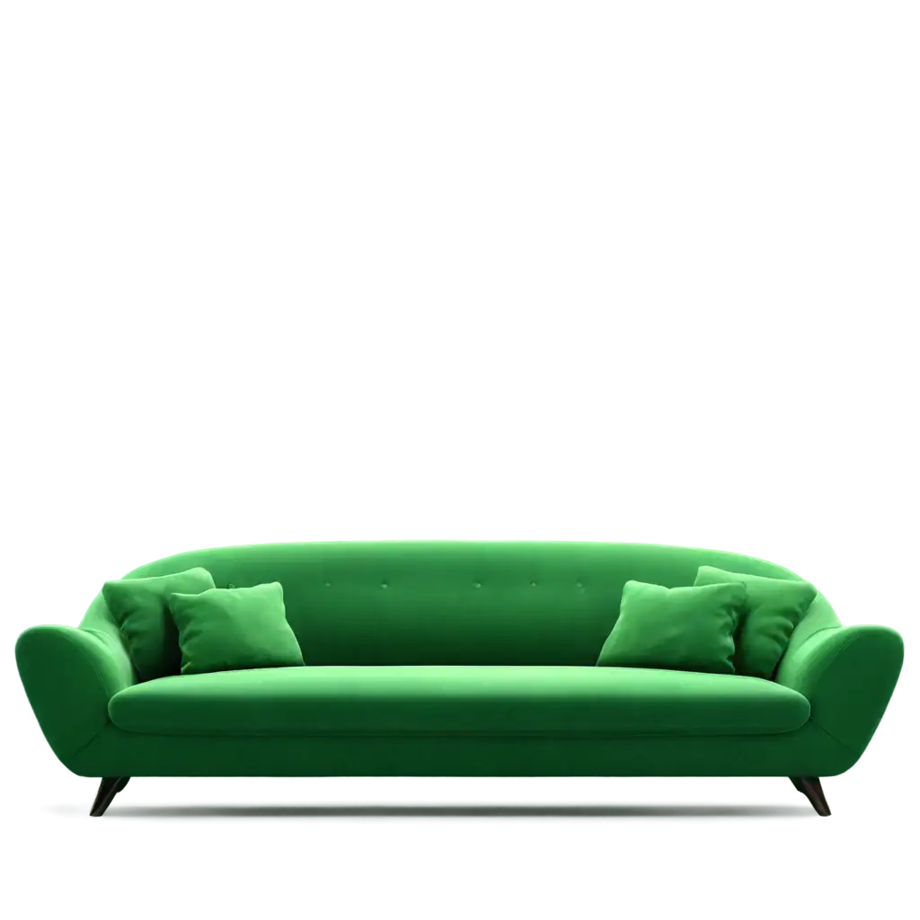 3D Green Sofa