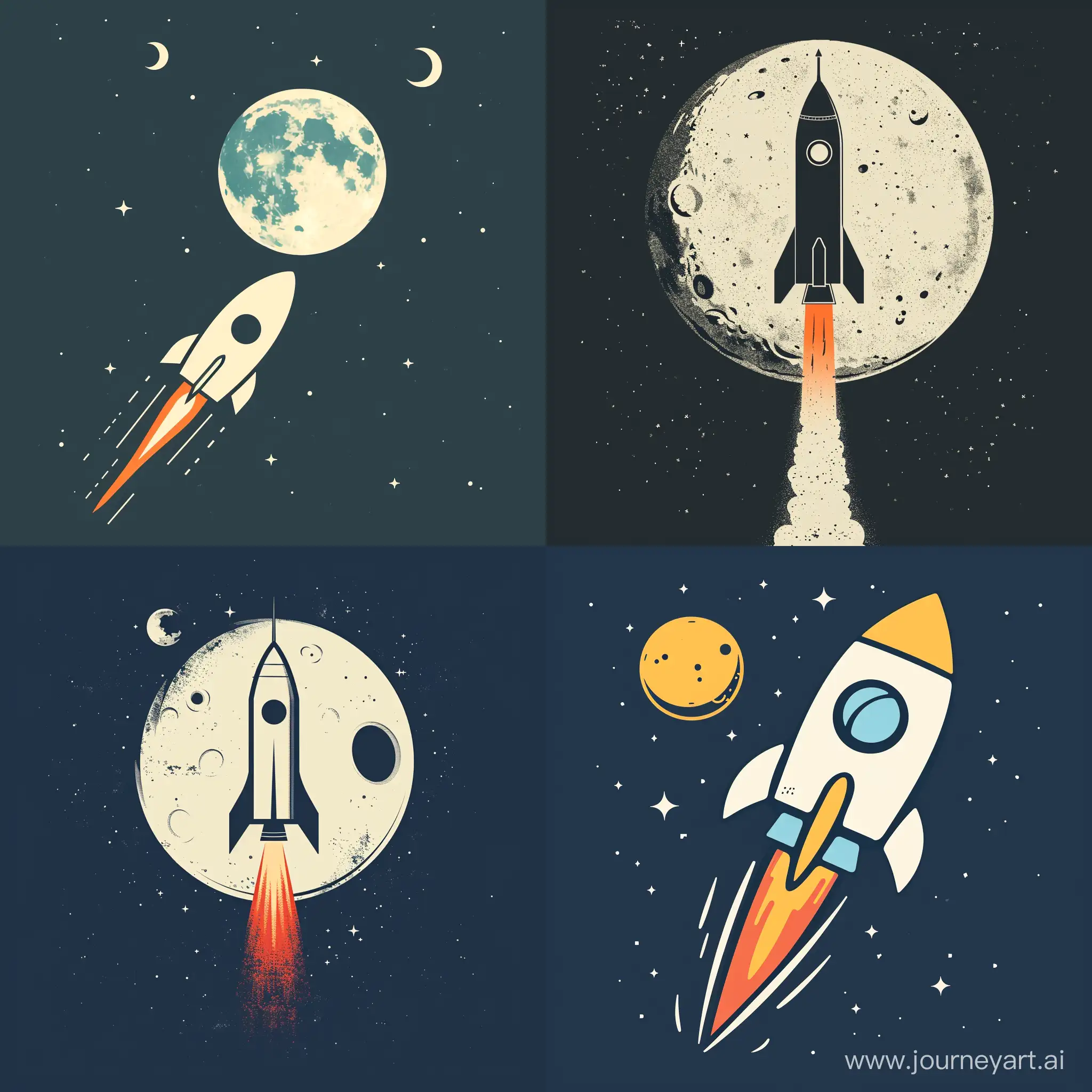 outbrain company logo going to the moon