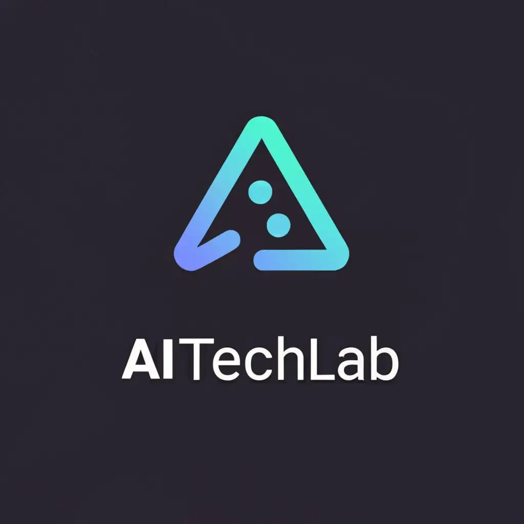 a logo design,with the text "ai techlab", main symbol:triangle,Moderate,be used in Internet industry,clear background
