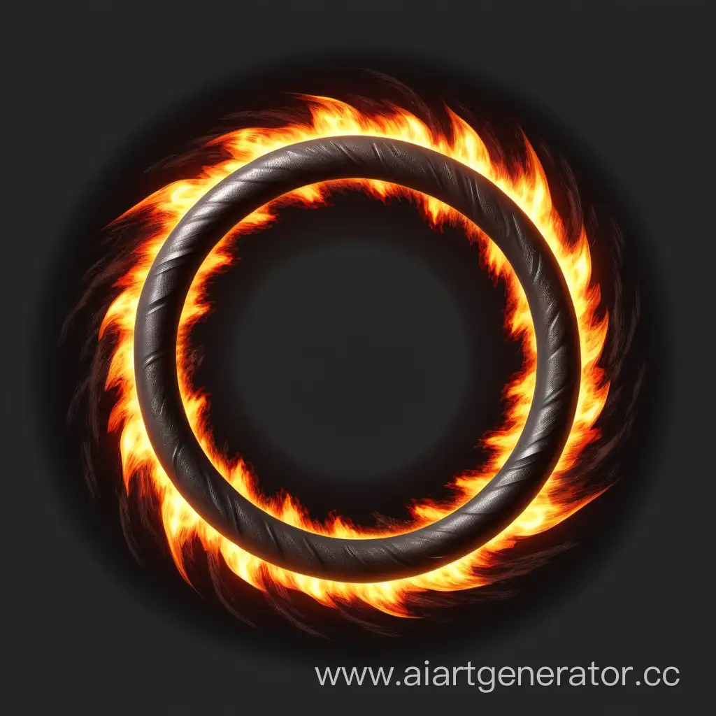 Ring fire light PNG, 2D