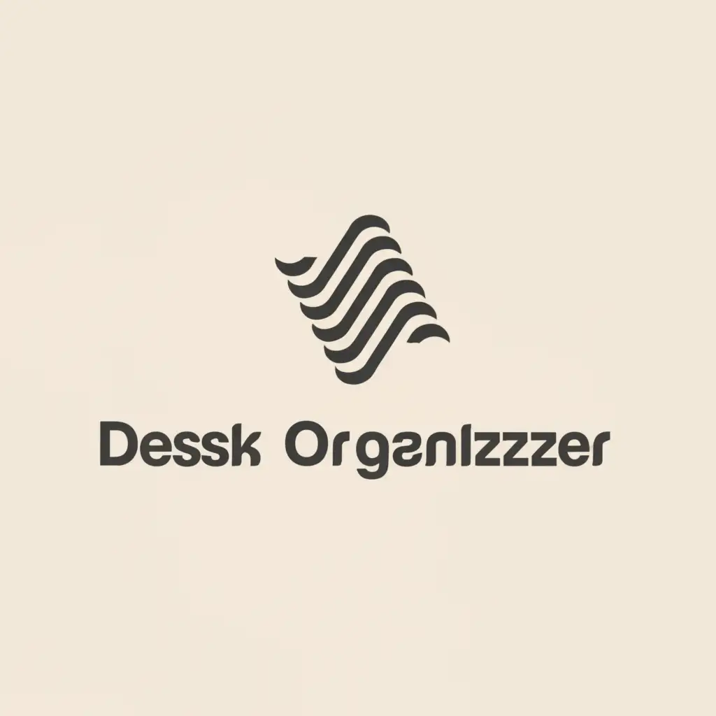 can you make the same Logo, but with the correct Slogan "Desk Organizer"?