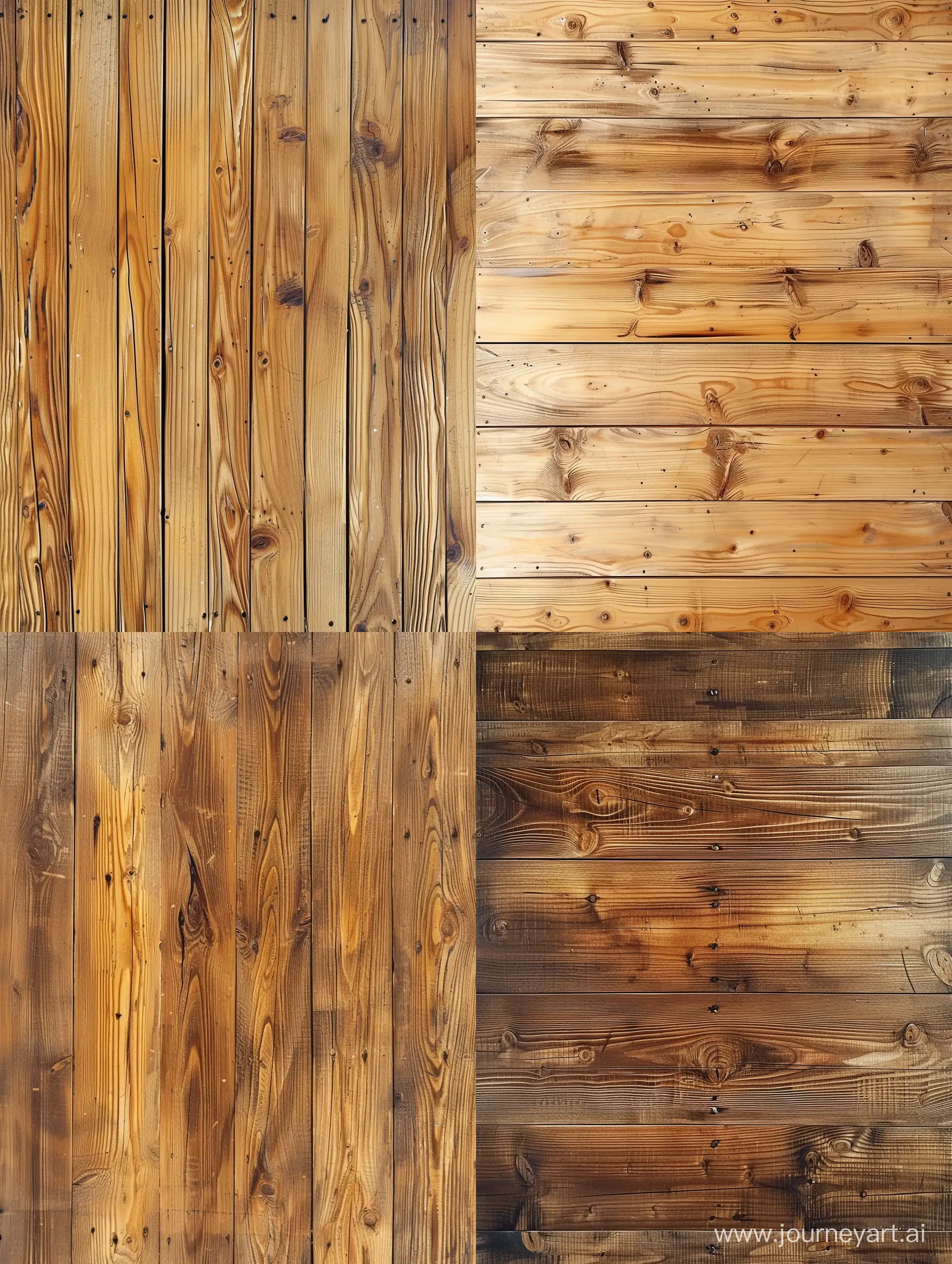 A wooden table made of pine wood,the picture is taken from above