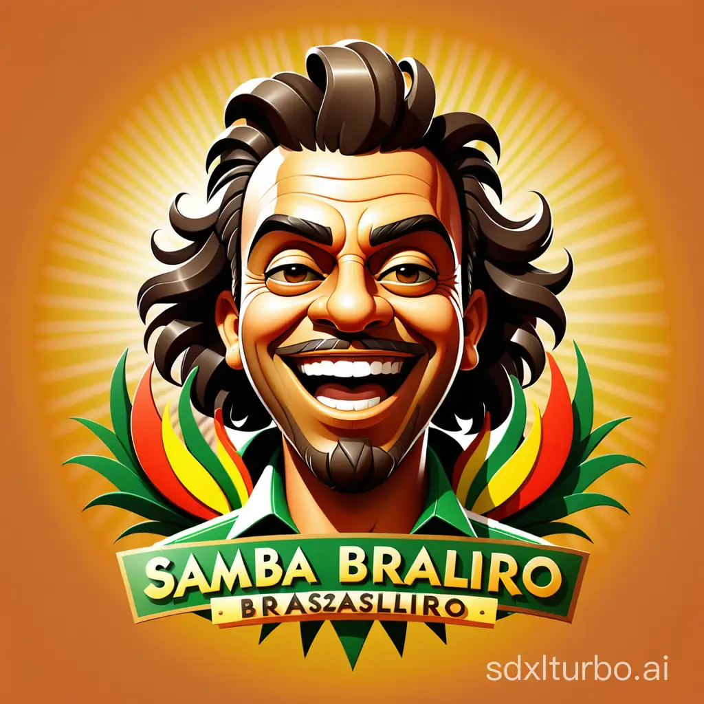 A logo for samba music artist named Rodrigo Brasileiro Composições