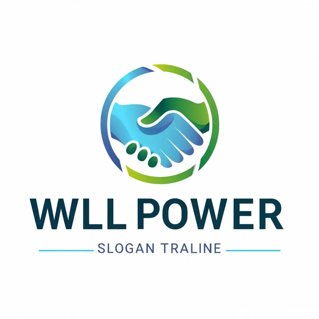 a logo design,with the text "Will Power", main symbol:hands circle,Moderate,be used in Technology industry,clear background