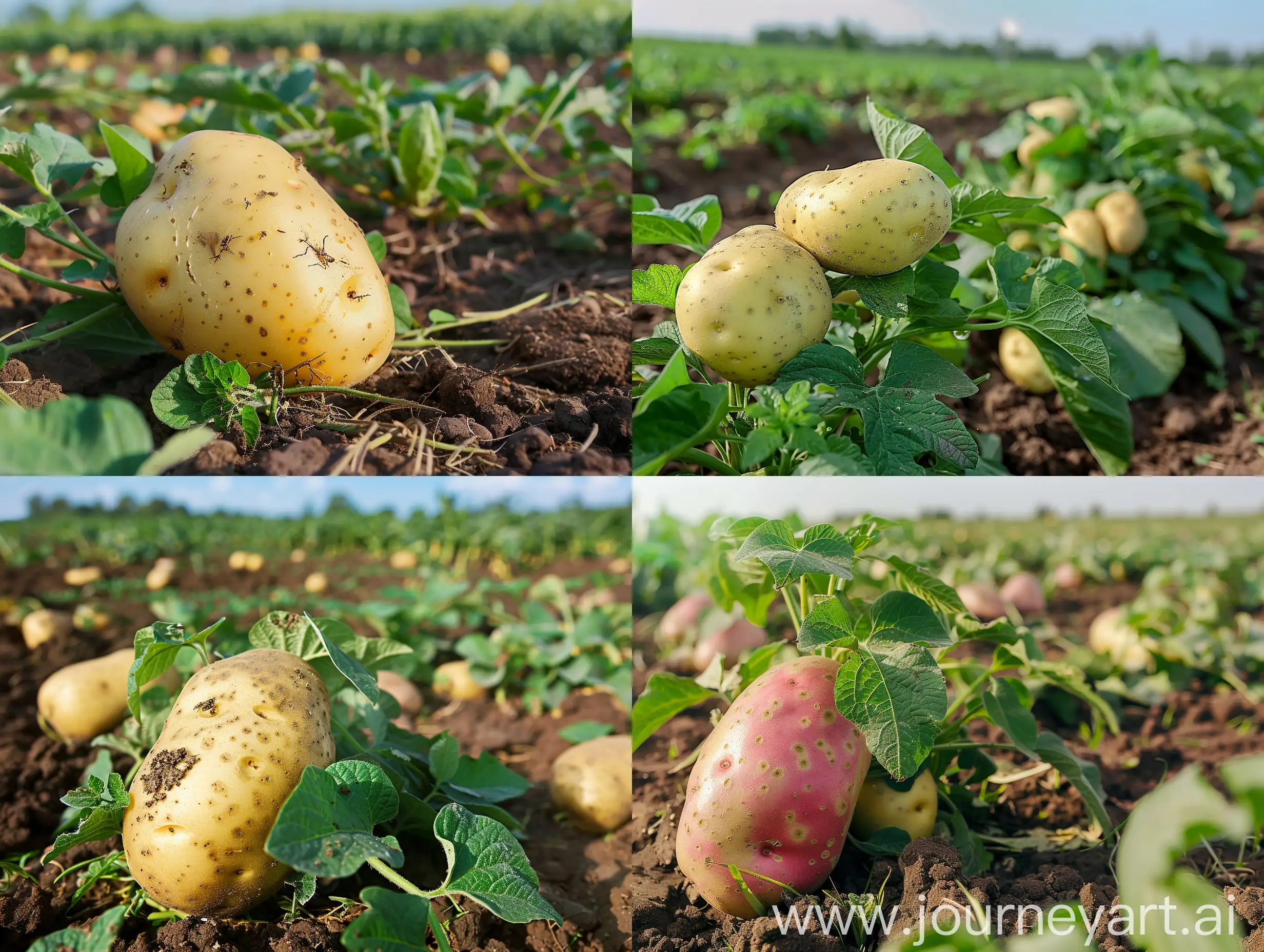 Rural-Potato-Growth-Scene-in-a-Lush-Field