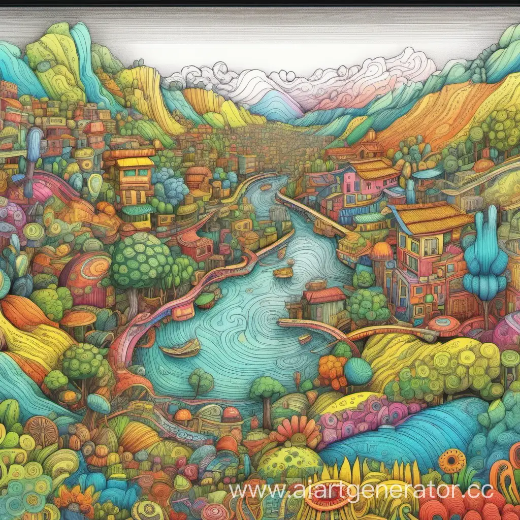 Vibrant-Detailed-Landscape-Drawing-with-Rich-Colors-and-Intricate-Details