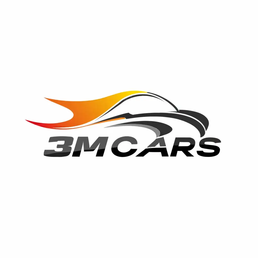 a logo design,with the text "3MCARS", main symbol:cars,complex,be used in Automotive industry,clear background