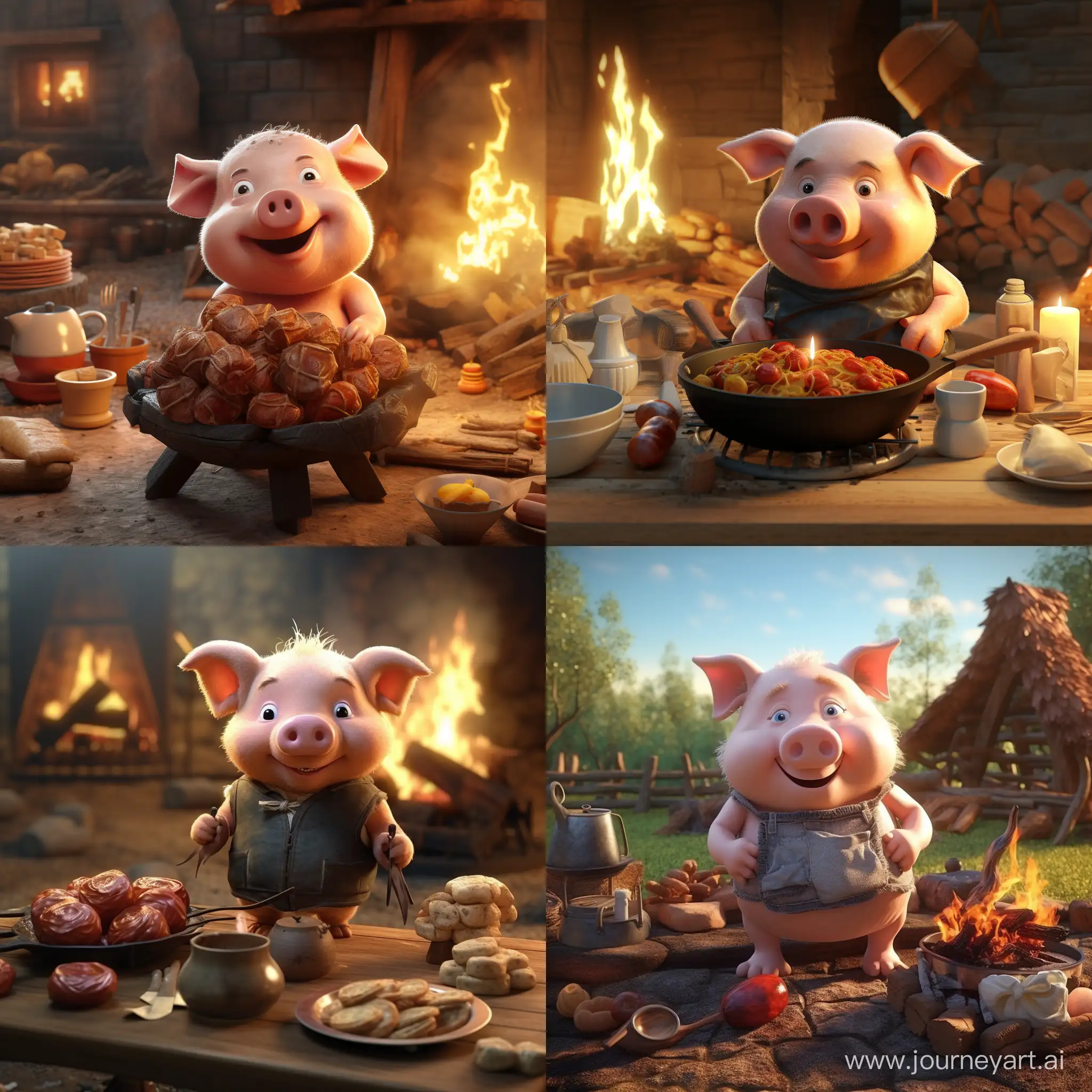 Sizzling-3D-Animation-of-a-Roast-Piglet