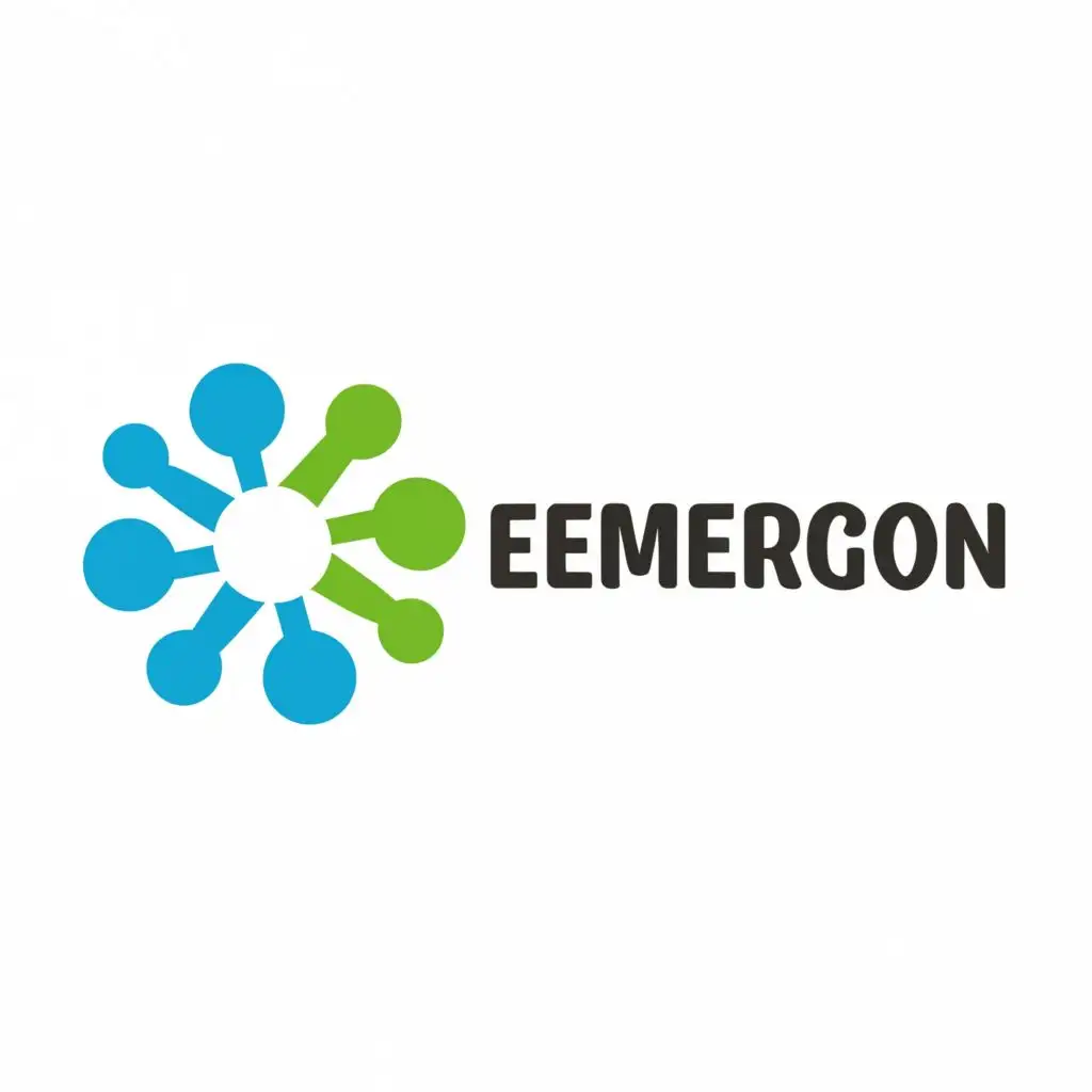 logo, technology, with the text "Emergicon", typography, be used in Education industry