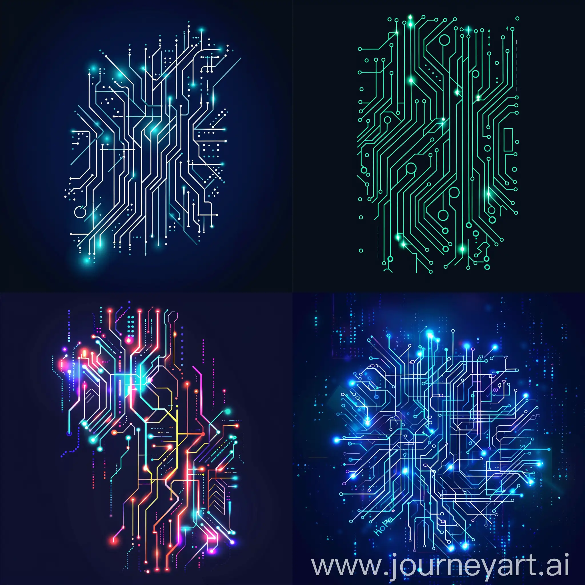 Computer-Circuit-Board-Symbol-on-Bright-Background