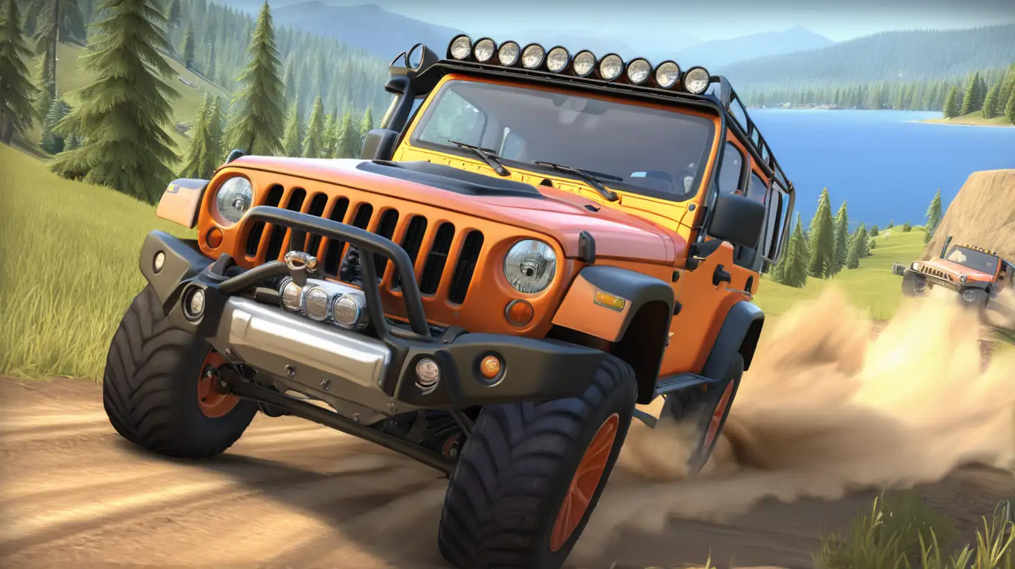 Exploration and Adventure in OffRoad Driving Simulator