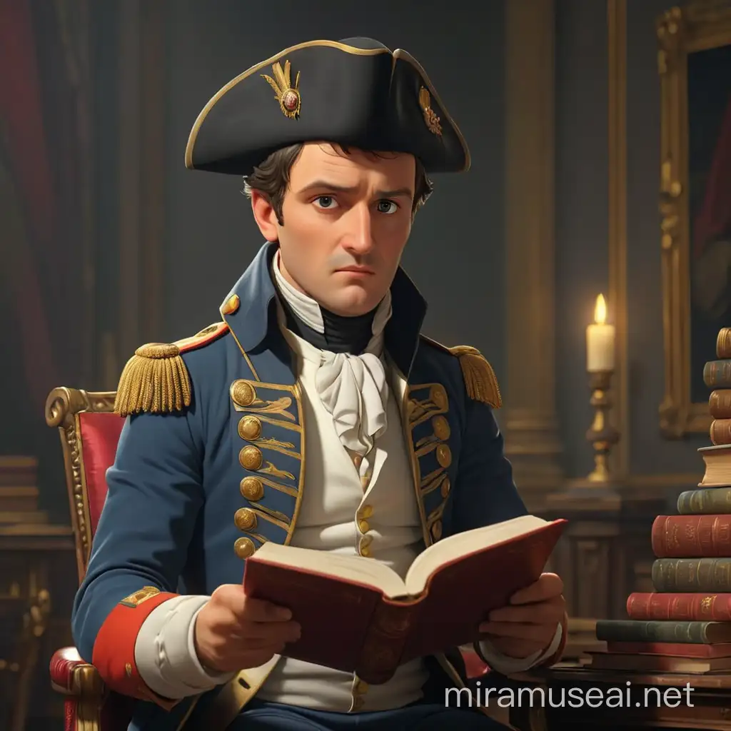 Enthusiastic Reading of Napoleon Bonaparte in Realistic 3D Animation ...