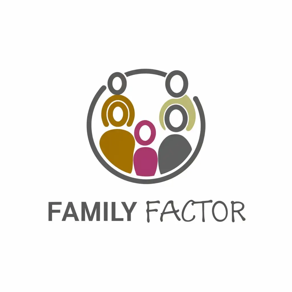 a logo design,with the text "family factor", main symbol:a family,Moderate,be used in Nonprofit industry,clear background