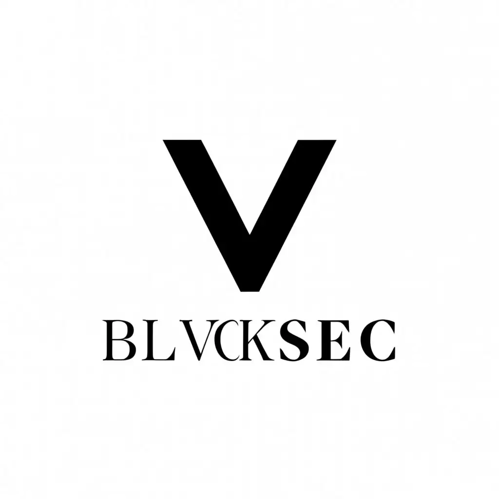 a logo design,with the text "BLVCK Sec", main symbol:vogue,Minimalistic,be used in Technology industry,clear background