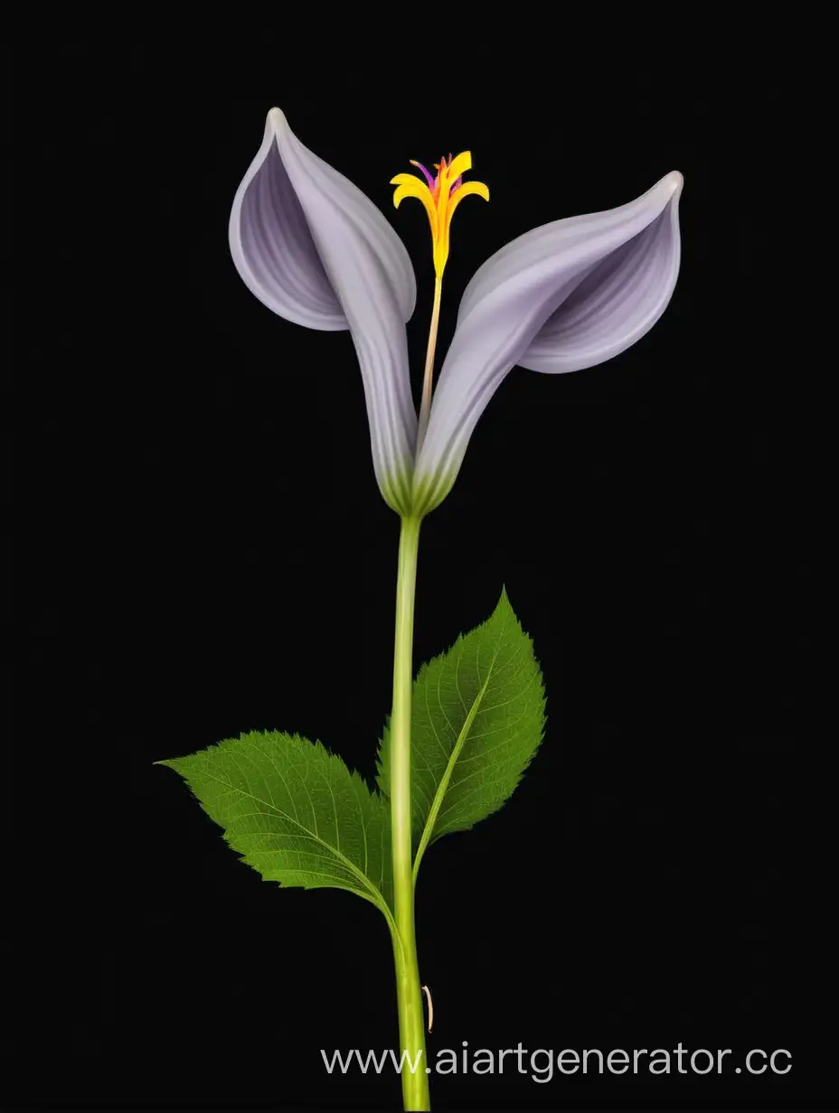 Amarnath flower on BLACK background