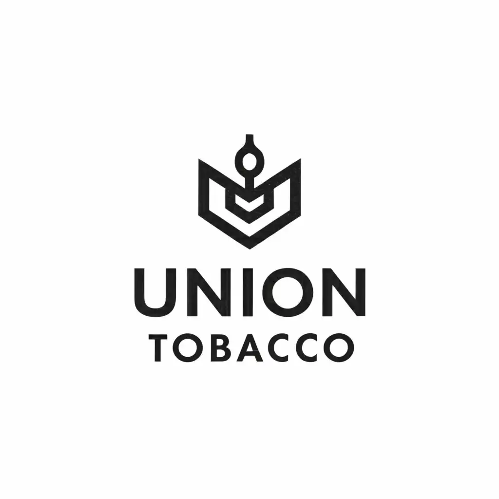a logo design,with the text "union tobacco", main symbol:vape,Minimalistic,be used in Nonprofit industry,clear background