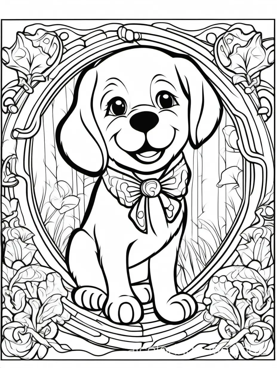 Detailed-Puppy-Coloring-Page-Simple-Line-Art-for-Adults-and-Children