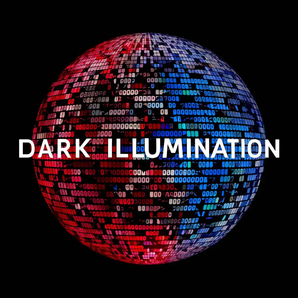 logo, abstract computer code, with the text "Dark Illumination", typography, be used in Technology industry