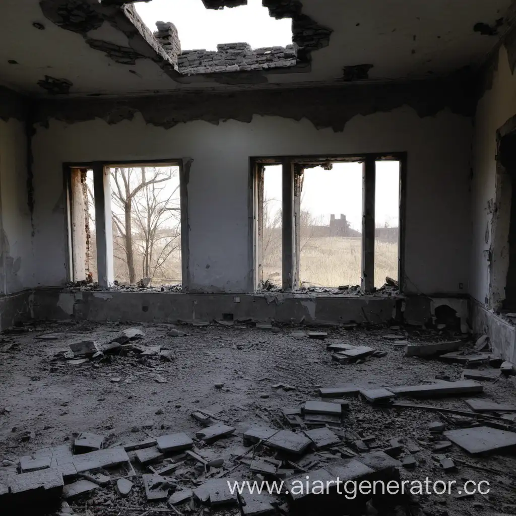 Interior-View-of-Abandoned-House-Ruins