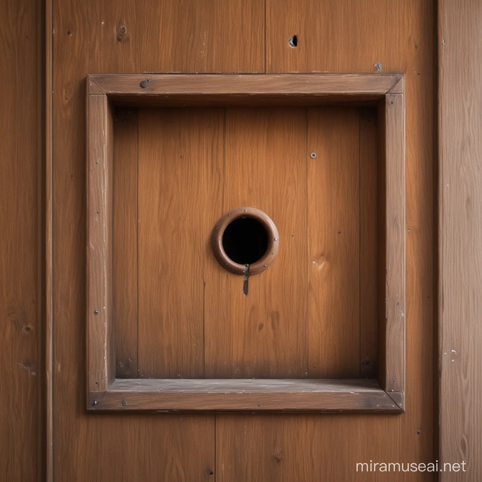 Glory hole inside a confessional