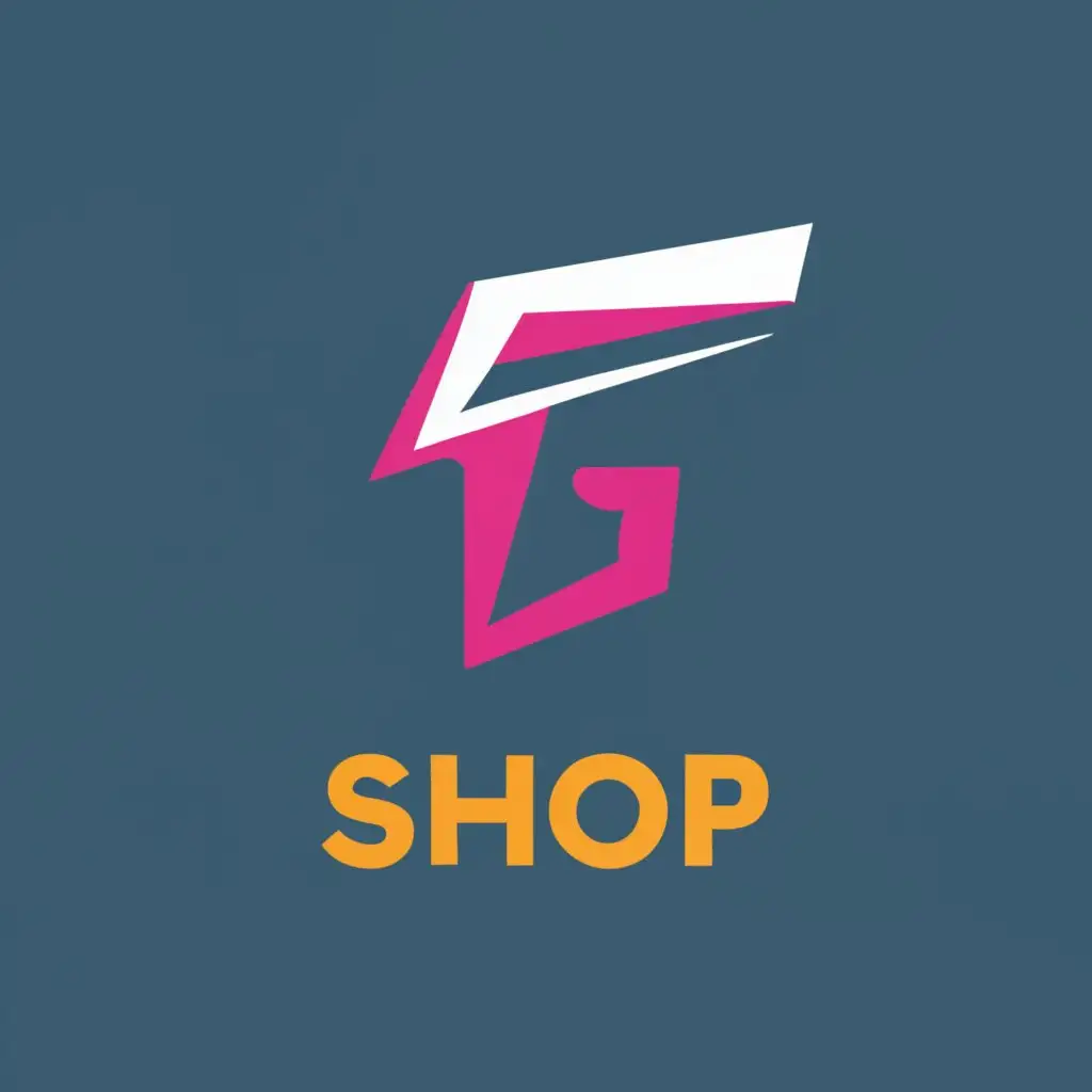 logo, thunder, with the text "G Shop", typography, be used in Technology industry